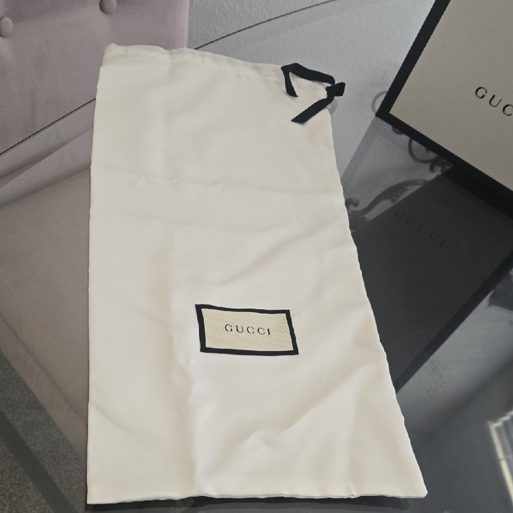 Authentic Gucci Satin White Dust Bag
